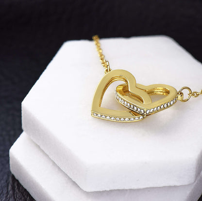 Bestfriend Necklace To My Best Friend “ Interlocking Hearts Gifts For Friend Rakva