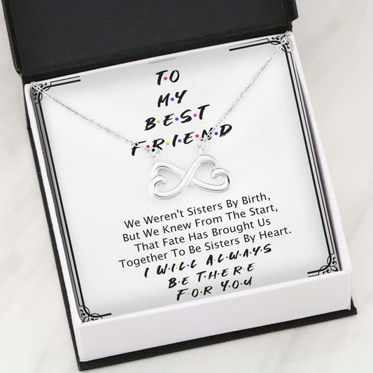 Besties Necklace “ Best Friend Necklace “ Infinity Heart Necklace Gifts For Friend Rakva