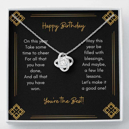 Birthday Necklace, Gift Necklace Message Card “ To Birthday Necklace “ Cheer Happy Birthday Rakva