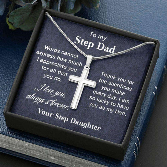 Bonus Dad Necklace, Step Dad Fathers Day Gift Necklace, Gift For Bonus Dad From Step Daughter Gifts for dad Rakva