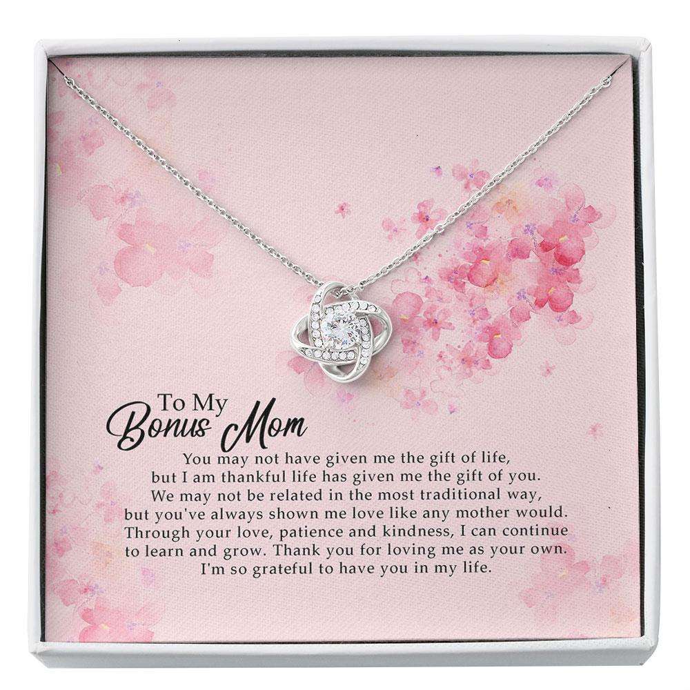 Bonus Mom Necklace, Gift For Step Mother, Step Mom, Other Mom Wedding Gift Custom Necklace Rakva