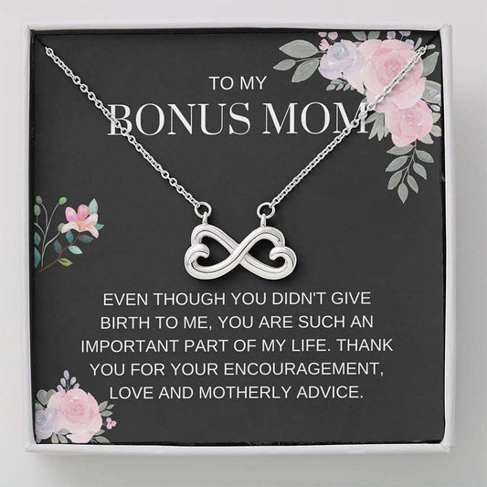 Bonus Mom Necklace “ My Life “ For Step Mom, Gift For Bonus Mom, Bonus Mom Gifts for Mother (Mom) Rakva