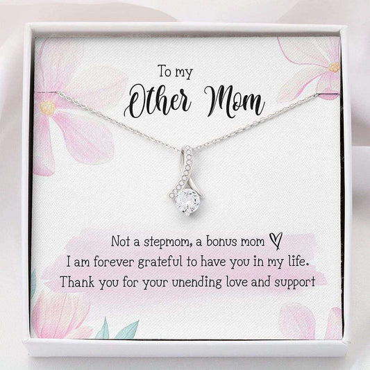 Bonus Mom Necklace, Other Mom Gift For Bonus Mom Necklace “ Thank Mom Gift Mother Day Gifts for Mother (Mom) Rakva