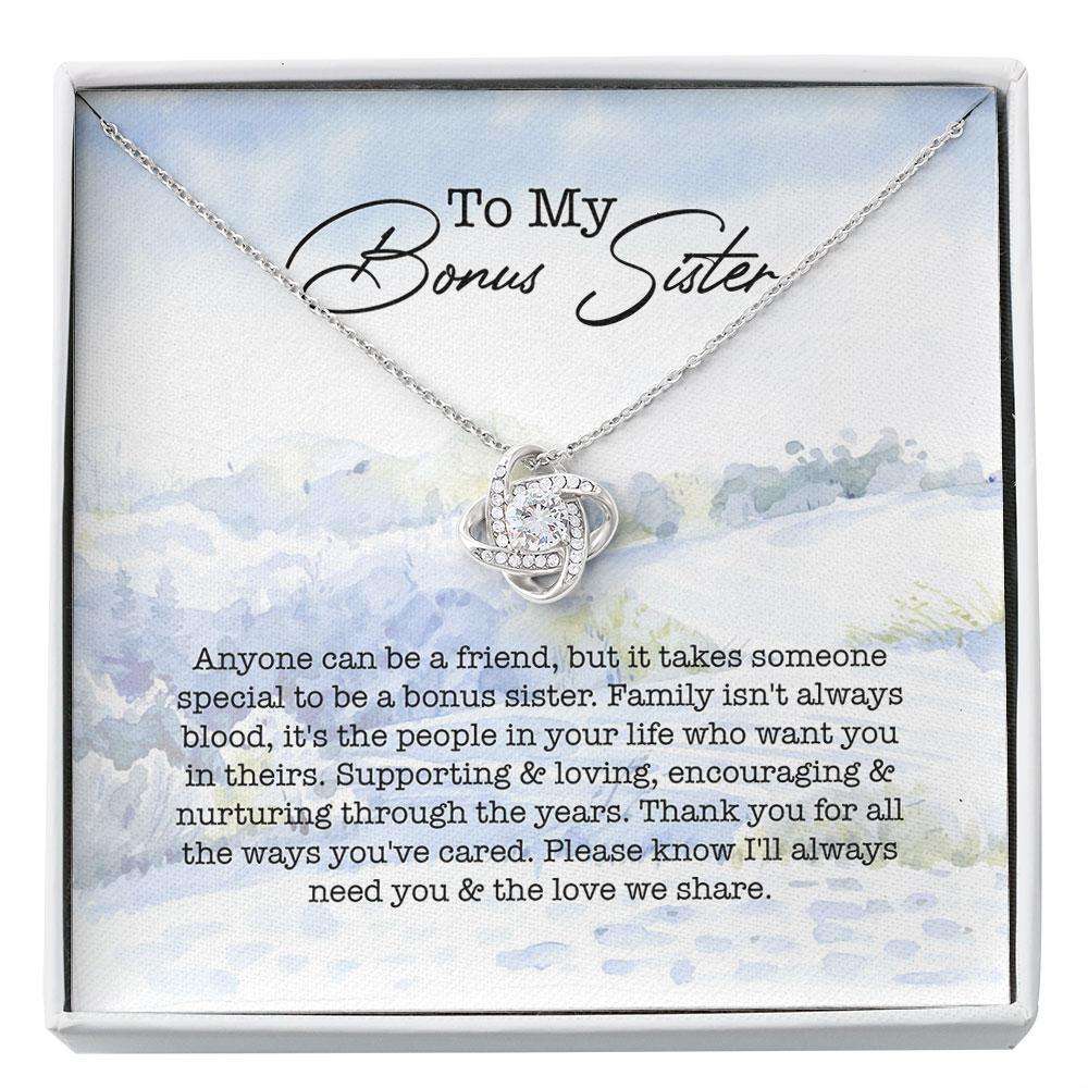 Bonus Sister Necklace, Bonus Sister Gift, Sister In Law Gift, Adoptive Sister Gift, Step Sister Necklace, Bff Gifts, Bridesmaid Custom Necklace Rakva