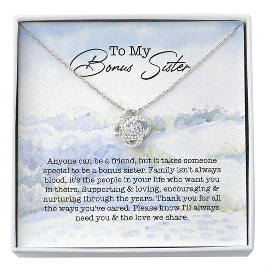 Bonus Sister Necklace, Bonus Sister Gift, Sister In Law Gift, Adoptive Sister Gift, Step Sister Necklace, Bff Gifts, Bridesmaid Custom Necklace Rakva