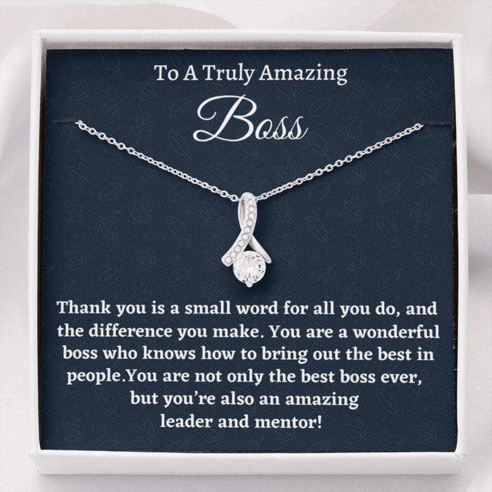 Boss Necklace Gift For Women Boss, Necklace, Boss Lady Gift, Appreciation Thank You Gift For An Amazing Boss Rakva