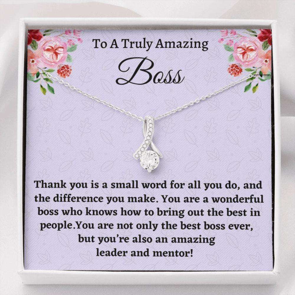 Boss Necklace Gift For Women Boss, Necklace, Boss Lady Gift, Appreciation Thank You Gift For An Amazing Boss Rakva