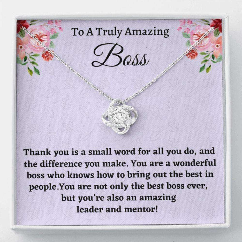 Boss Necklace Gift For Women Boss, Necklace, Boss Lady Gift, Appreciation Thank You Gift For An Amazing Boss Rakva