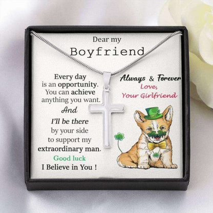 Boyfriend Necklace, St. Patrick’S Day Gifts Necklace For Boyfriend, Lucky St Patty Day Gift Gifts For Boyfriend Rakva