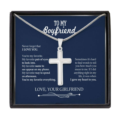 Boyfriend Necklace, To My Boyfriend Necklace Gift For Boyfriend In Anniversary Birthday Gifts For Boyfriend Rakva