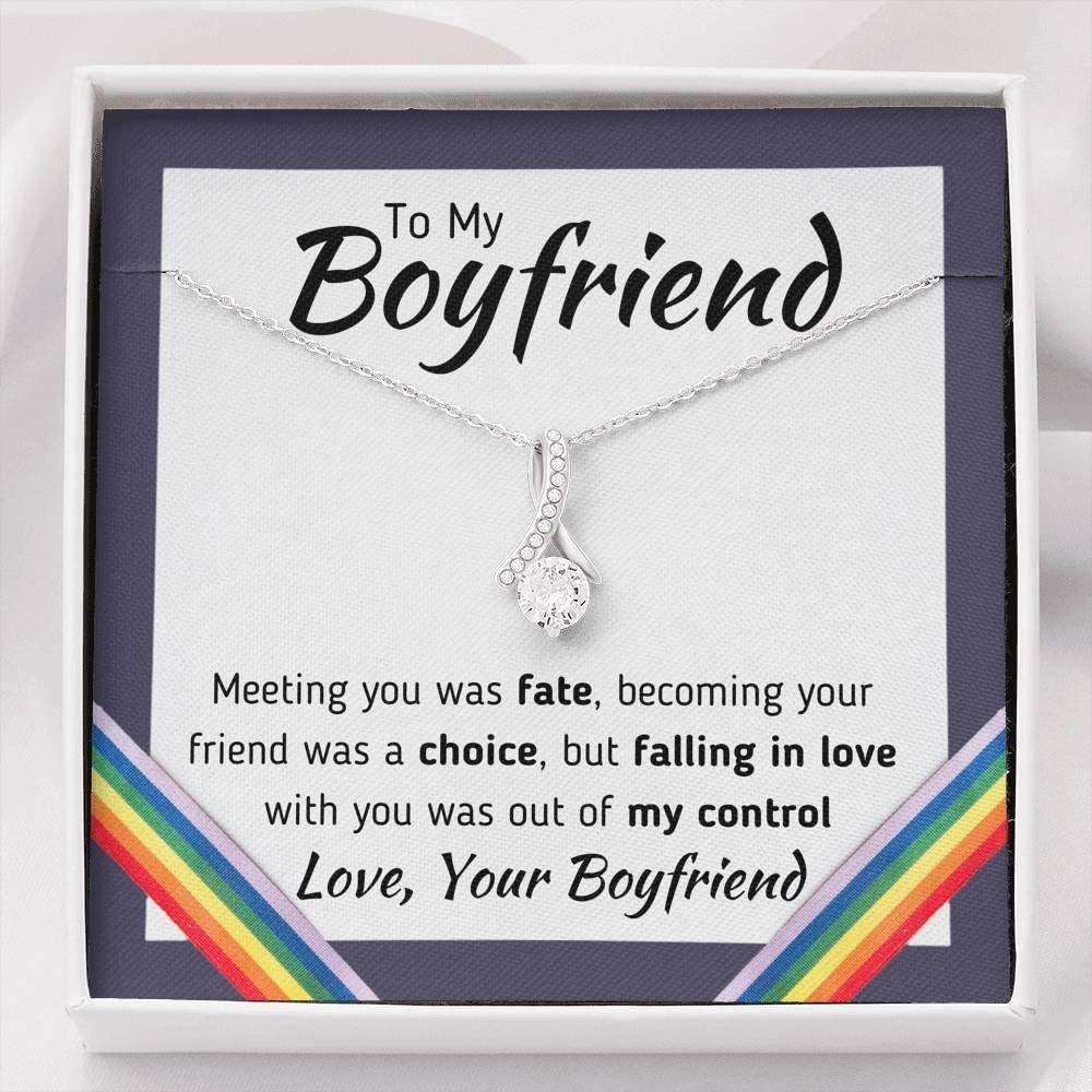 Boyfriend Necklace, To My Boyfriend Necklace Pride Lgbt Gift Gifts For Boyfriend Rakva