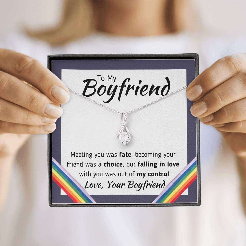 Boyfriend Necklace, To My Boyfriend Necklace Pride Lgbt Gift Gifts For Boyfriend Rakva