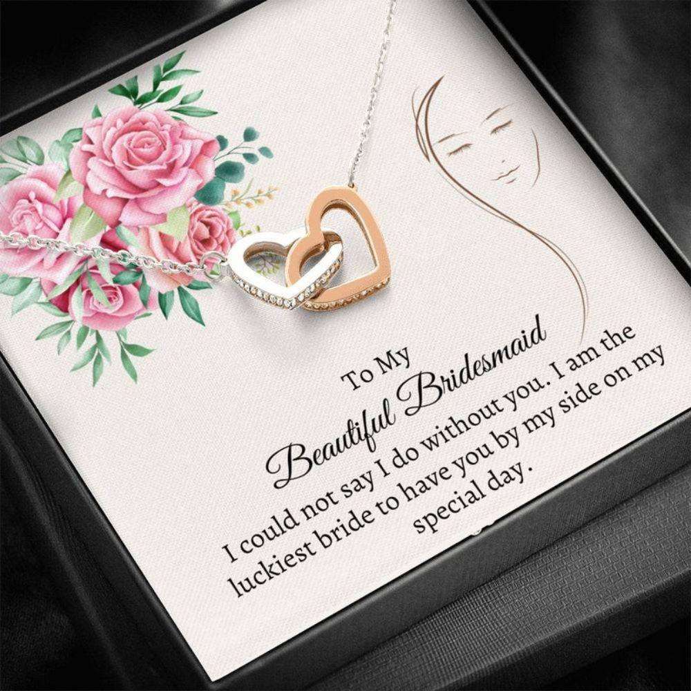 Bridesmaid Necklace “ Best Bridesmaid Gift “ Love For Maid Of Honor “ Bling Bridal Party “ Wedding Party Gift Gifts For Friend Rakva