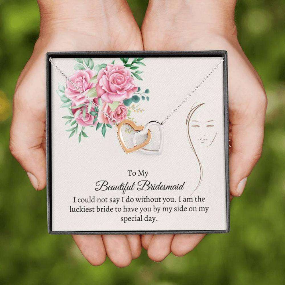 Bridesmaid Necklace “ Best Bridesmaid Gift “ Love For Maid Of Honor “ Bling Bridal Party “ Wedding Party Gift Gifts For Friend Rakva