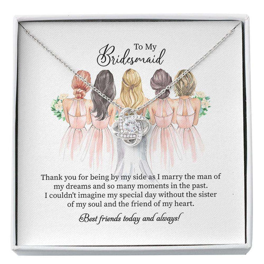 Bridesmaid Necklace Bride Crew Gifts Wedding Party Favors Best Bridesmaid Bridal Party Card Wedding Party Gifts Custom Necklace Gifts For Friend Rakva