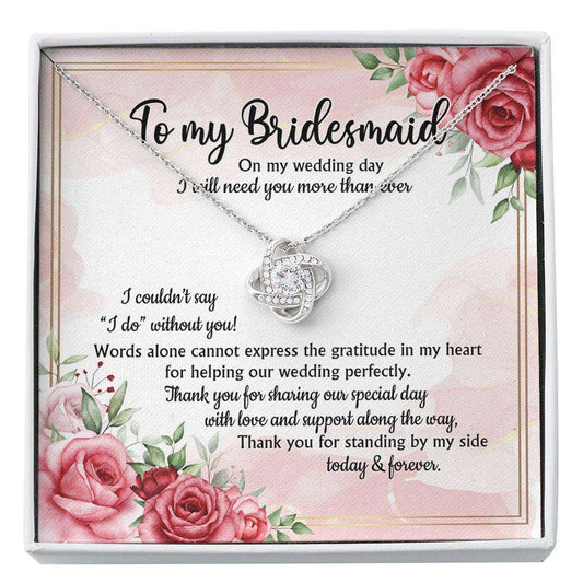 Bridesmaid Necklace Gift From Bride, Thank You For Being My Bridesmaid Gift For Valentine’S, Birthday, Anniversary Custom Necklace Gifts For Friend Rakva