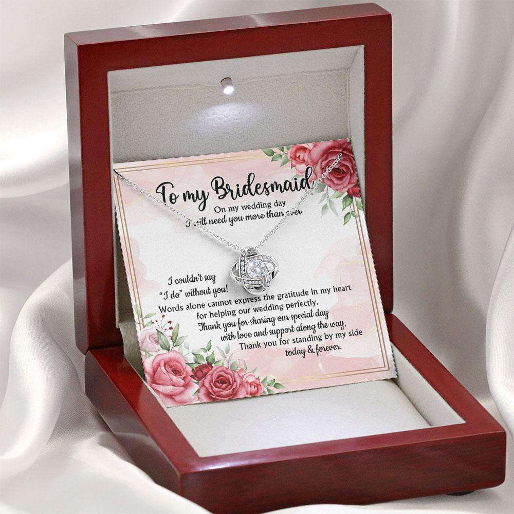 Bridesmaid Necklace Gift From Bride, Thank You For Being My Bridesmaid Gift For Valentine’S, Birthday, Anniversary Custom Necklace Gifts For Friend Rakva