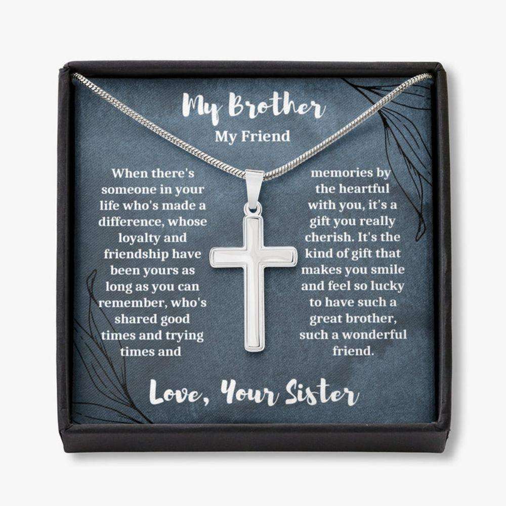 Brother Necklace, Brother Gift Necklace, Gift For Elder Brother, Teenage Brother, Gift For Brother, Gift For Younger Brother Gifts For Brother Rakva