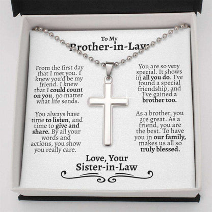 Brother Necklace, Brother In Law Gifts, Christmas Gifts For A Brother In Law, Birthday Necklace Gift For Brother In Law Gifts For Brother Rakva