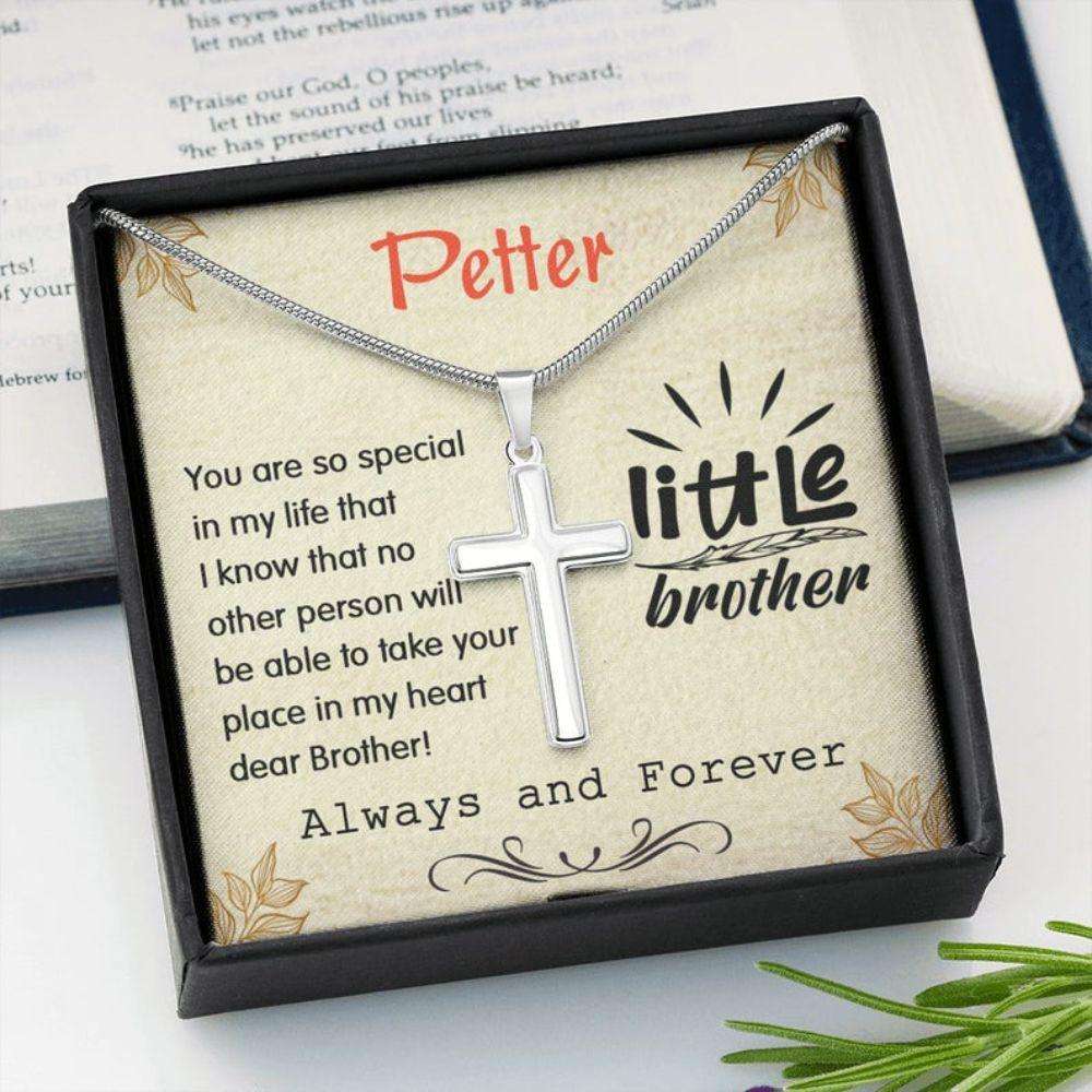 Brother Necklace, Cross Necklace Gifts For Brother From Sister, Brother Birthday Gift Gifts For Brother Rakva