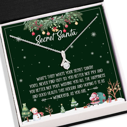 Christmas Holiday Necklace “ Secret Santa Gift Necklace “ Alluring Beauty Necklace Gift For Her Rakva