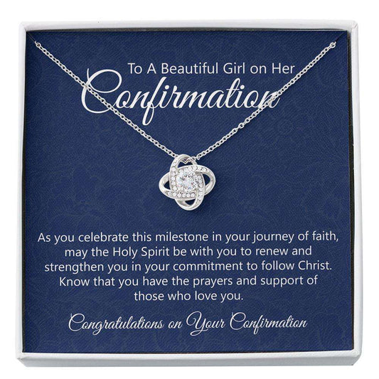 Confirmation Necklace Gifts For Girls, Holy Confirmation For Girls, Christian Faith Custom Necklace Rakva