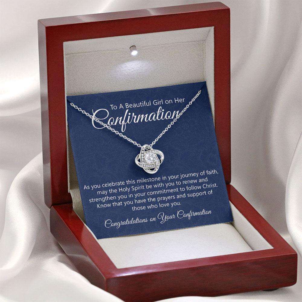 Confirmation Necklace Gifts For Girls, Holy Confirmation For Girls, Christian Faith Custom Necklace Rakva