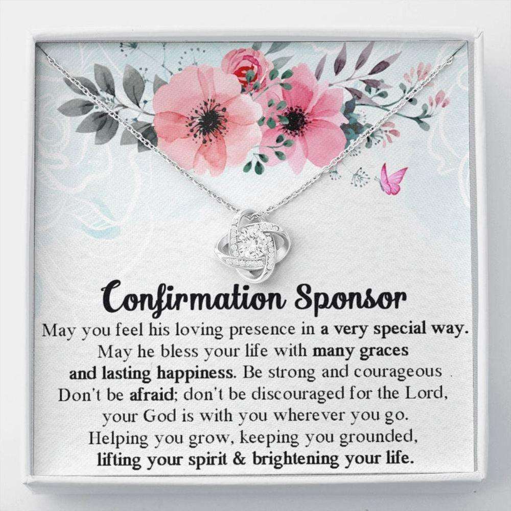 Confirmation Sponsor Necklace Gift For Women, Confirmation Necklace Gifts For Sponsors Religious, Catholic Confirmation Gift Gifts For Friend Rakva