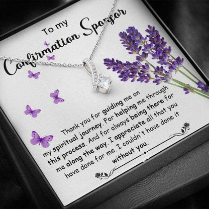 Confirmation Sponsor Necklace Gift For Women, Gifts For Sponsors Necklace Rakva