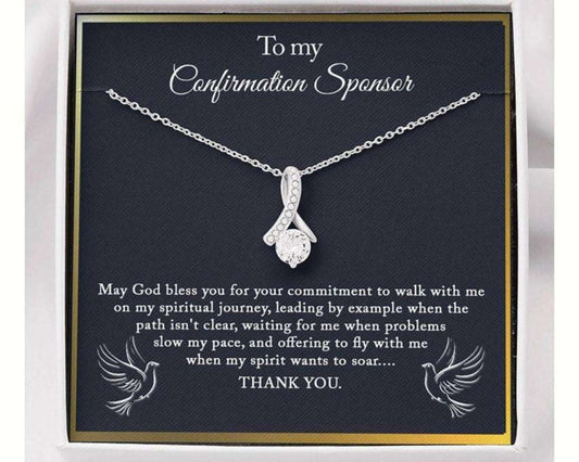 Confirmation Sponsor Necklace Gift For Women, Gifts For Sponsors Necklace Rakva