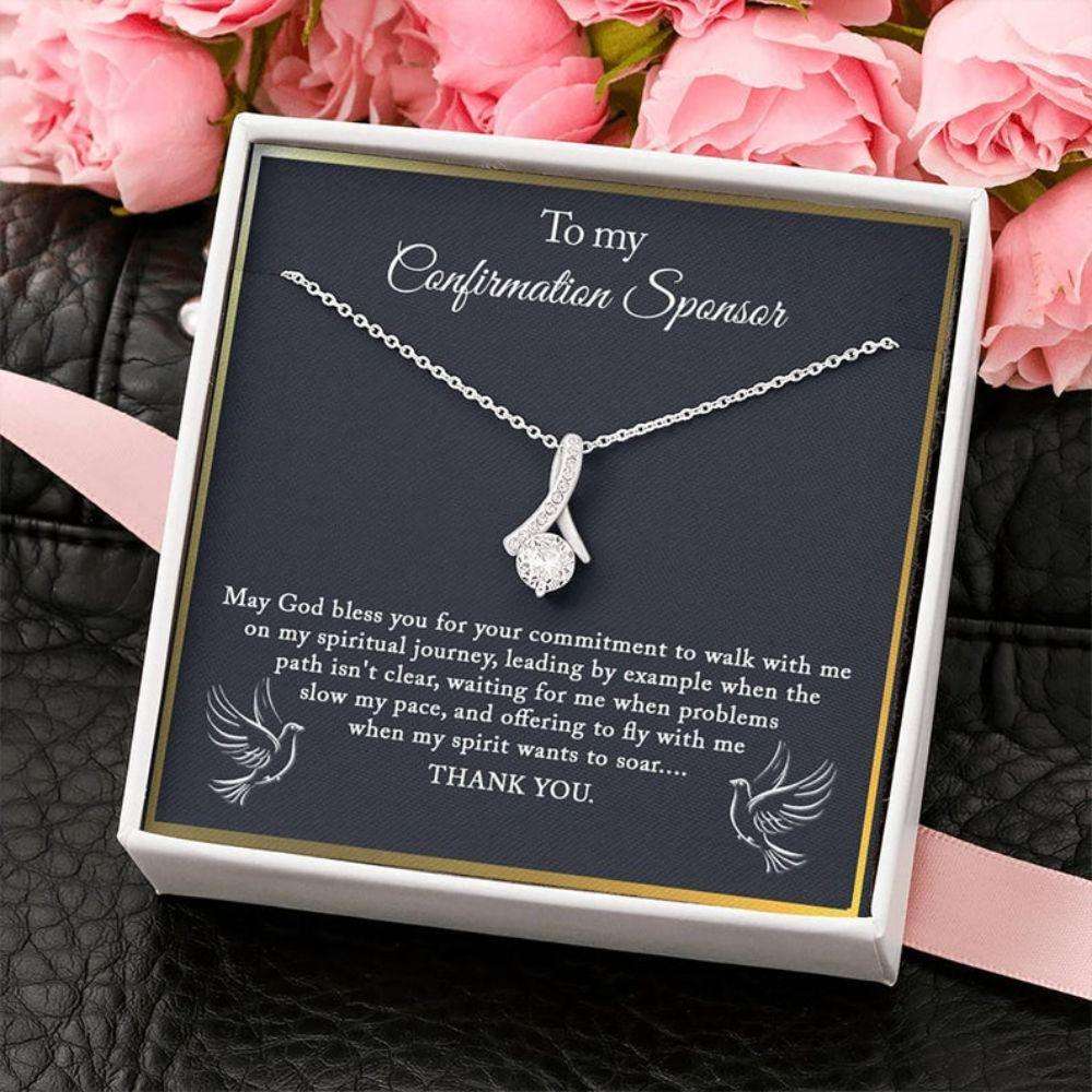 Confirmation Sponsor Necklace Gift For Women, Gifts For Sponsors Necklace Rakva