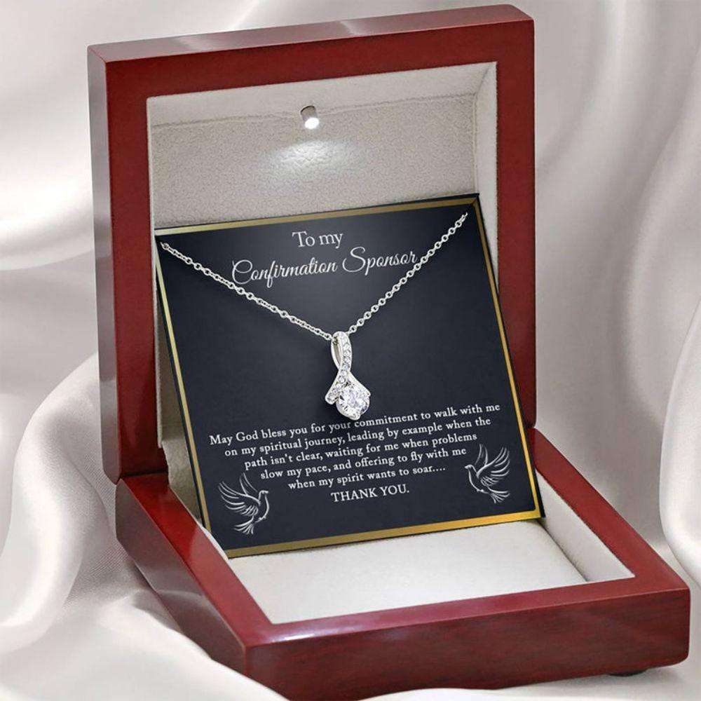 Confirmation Sponsor Necklace Gift For Women, Gifts For Sponsors Necklace Rakva