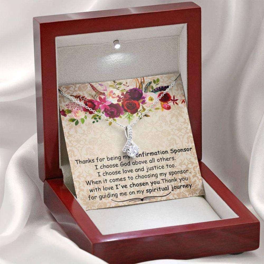 Confirmation Sponsor Necklace Gift, Thank You Gift To Sponsor, Holy Confirmation, Confirmation Sponsor For Women Gifts For Friend Rakva