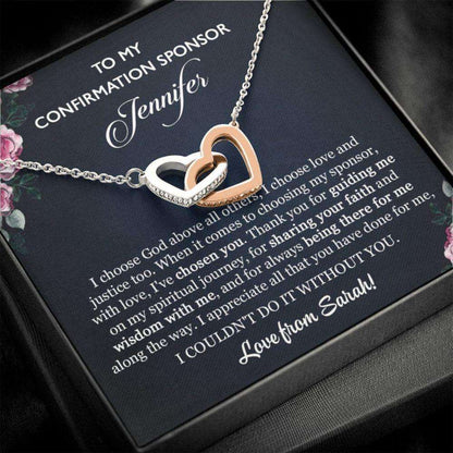 Confirmation Sponsor Necklace, Meaningful Gift For Female Confirmation Sponsor, Confirmation Sponsor Jewelry, Personalized Confirmation Gift Rakva