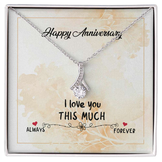 Copy of ANNIVERSARY Final Alluring - 925 Sterling Silver Necklace Rakva