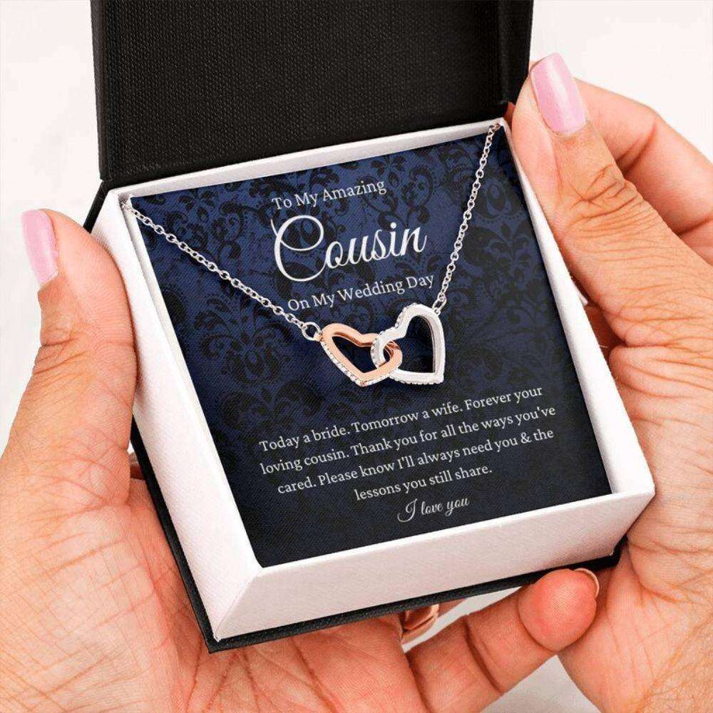 Cousin Necklace, Cousin Of The Bride Necklace Gift From Bride, To Cousin Wedding Day Gift Rakva