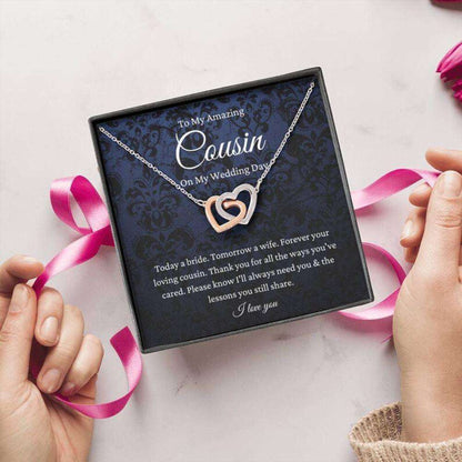 Cousin Necklace, Cousin Of The Bride Necklace Gift From Bride, To Cousin Wedding Day Gift Rakva