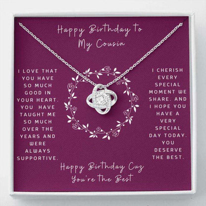 Cousin Necklace, Gift Necklace Message Card “ Birthday To Cousin “ Circle Rakva