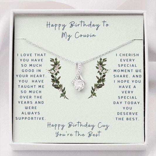 Cousin Necklace, Gift To My Cousin “ Gift Necklace Message Card “ Birthday “ To Cousin- Inner Beauty Necklace Rakva