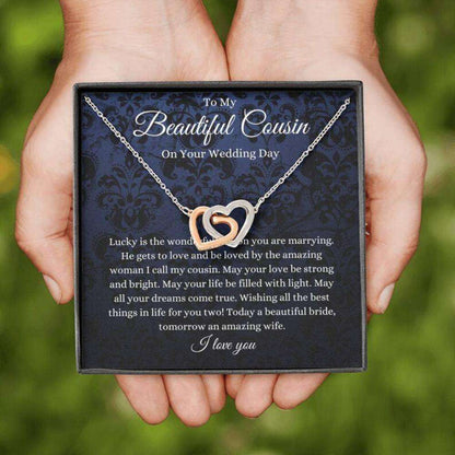 Cousin Necklace, To My Beautiful Cousin On Your Wedding Day Necklace, Gift For Bride Gift For Bride Rakva