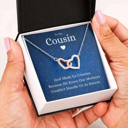 Cousin Necklace, To My Cousin Necklace, God Made Us Cousins, Gift For Cousin, Cousin Wedding Gift Rakva