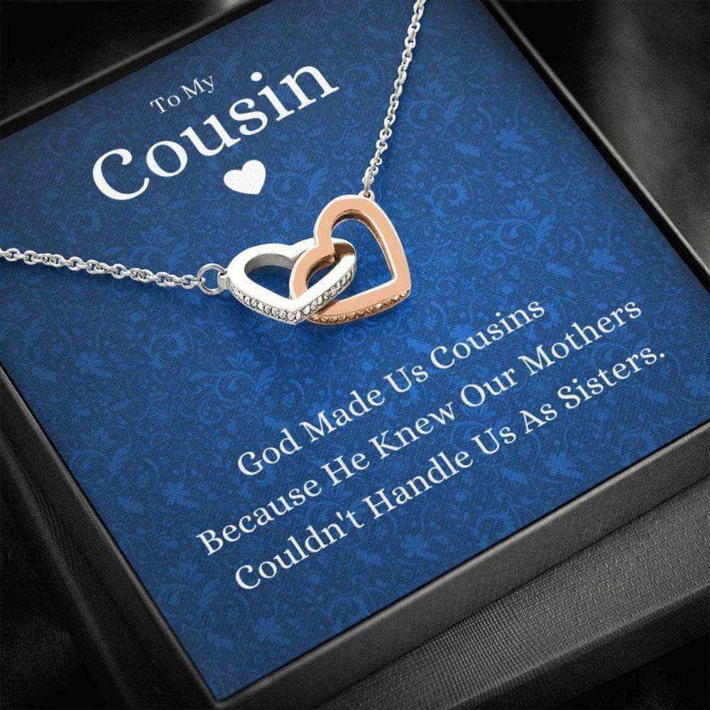 Cousin Necklace, To My Cousin Necklace, God Made Us Cousins, Gift For Cousin, Cousin Wedding Gift Rakva