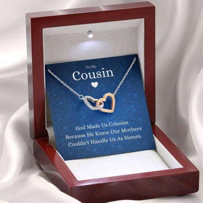 Cousin Necklace, To My Cousin Necklace, God Made Us Cousins, Gift For Cousin, Cousin Wedding Gift Rakva