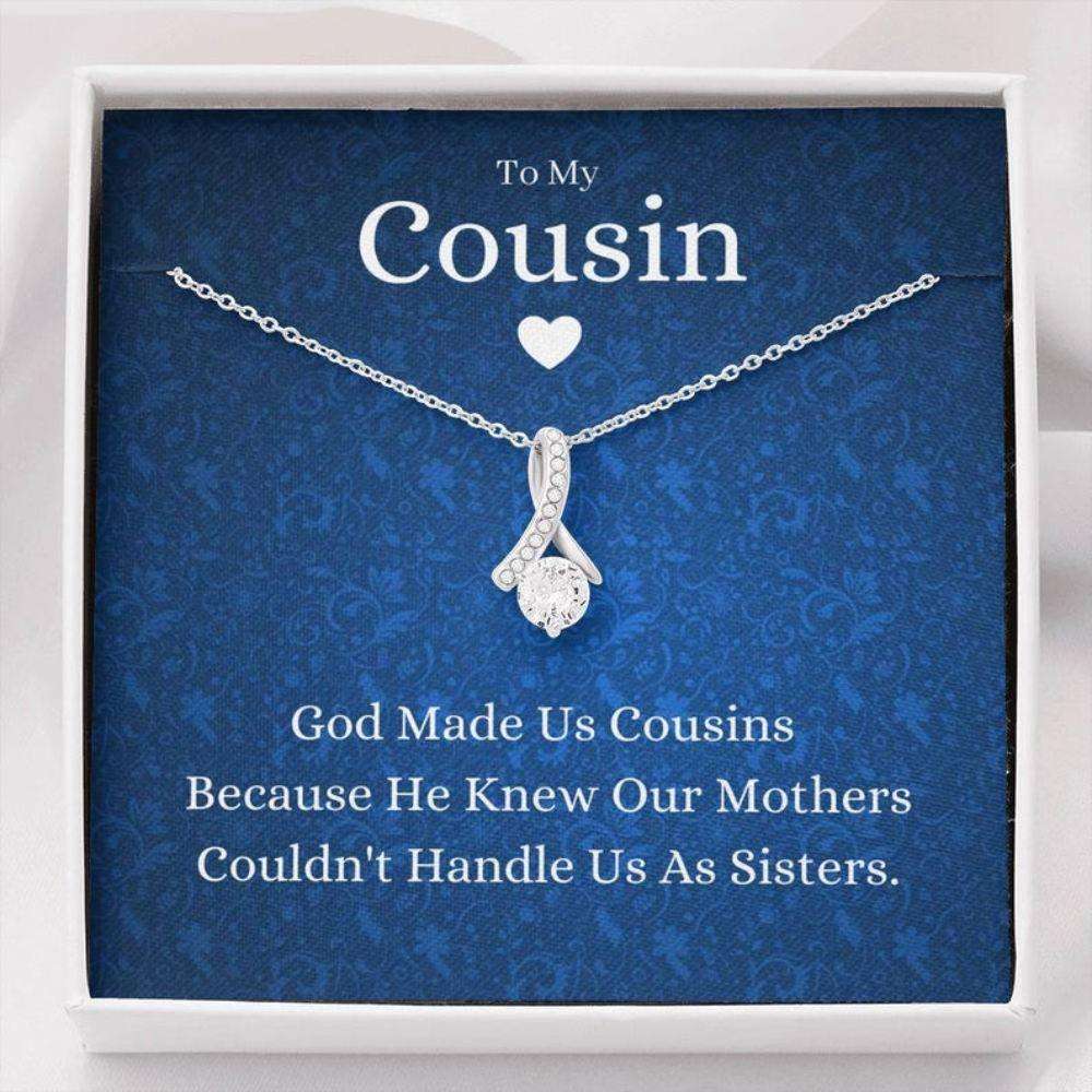 Cousin Necklace, To My Cousin Necklace, God Made Us Cousins, Gift For Cousin, Cousin Wedding Gift Rakva