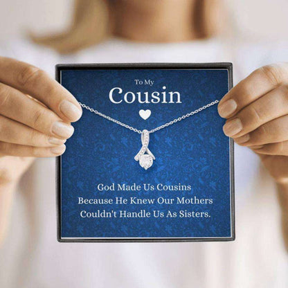 Cousin Necklace, To My Cousin Necklace, God Made Us Cousins, Gift For Cousin, Cousin Wedding Gift Rakva