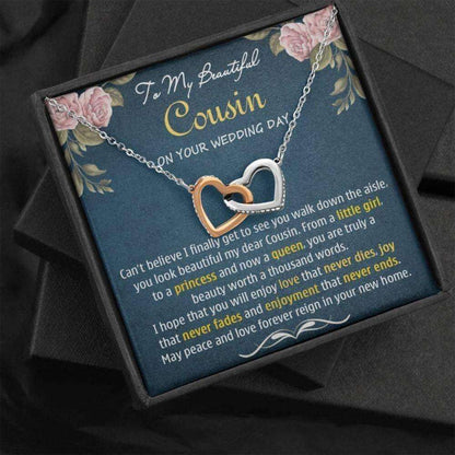 Cousin Necklace, Wedding Gift For My Beautiful Cousin, Cousin Wedding Day Gift, Bride Necklace Gift For Cousin, Cousin Gifts Rakva