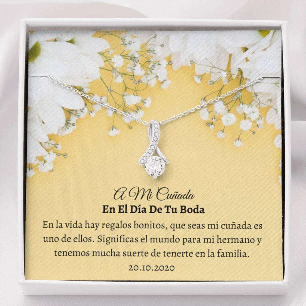 Cunada Necklace Wedding Gift “ Spanish Bride Gift Necklace “ Love Future Cunada “ Cunada Wedding Day “ Tarjeta Boda Gift For Bride Rakva