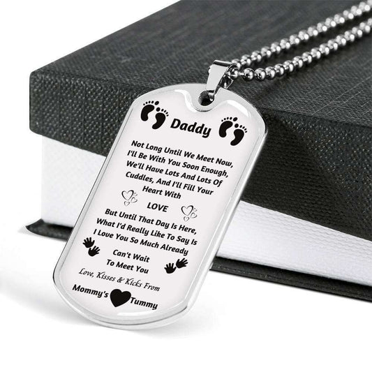 Dad Dog Tag Custom Picture Father’S Day Gift, Dog Tag Military Chain Necklace For Dad I Love You So Much Already Dog Tag Father's Day Rakva
