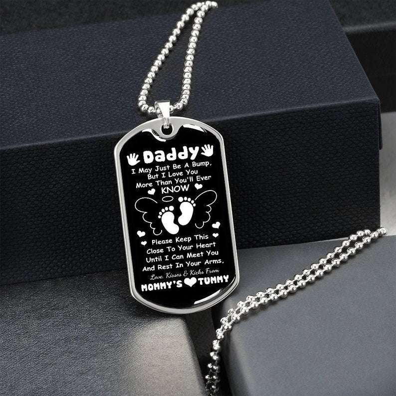 Daddy daughter dog tag necklace best sale