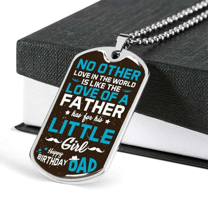 Dad Dog Tag, To My Dad Dog Tag Necklace, Gift For Dad From Daughter, Dad Gift For Father’S Day, Dog Tag Gifts For Dad V6 Christmas Day Rakva